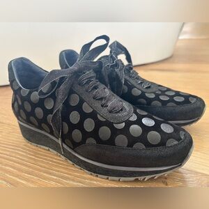 Unity in Diversity Black Polka Dot Sneakers - Unique & Rare size 39